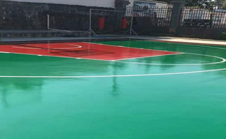 宜昌篮球场翻新地面